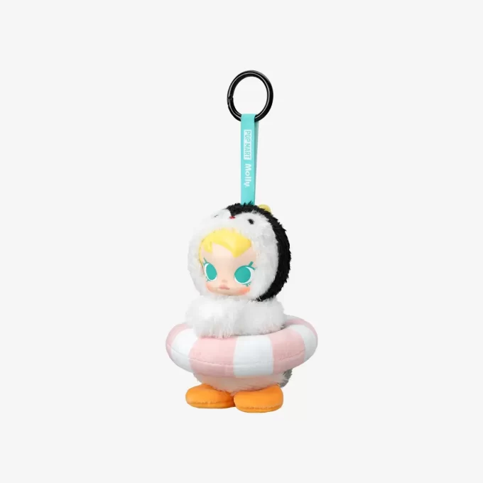 Baby Molly × Pingu Seria Happy Fishing – Cutie de vinil cu pandantiv de pluș Baby Molly × Pingu Seria Happy Fishing – Cutie de vinil cu pandantiv de pluș