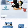 Baby Molly × Pingu Seria Happy Fishing – Cutie de vinil cu pandantiv de pluș Baby Molly × Pingu Seria Happy Fishing – Cutie de vinil cu pandantiv de pluș