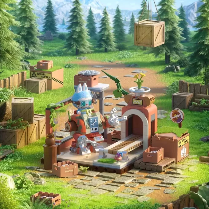 Blocuri din seria MONȘTRII Baza Secretă din Pădure