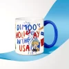 Cană din seria DIMOO: VACANȚA ÎN SUA