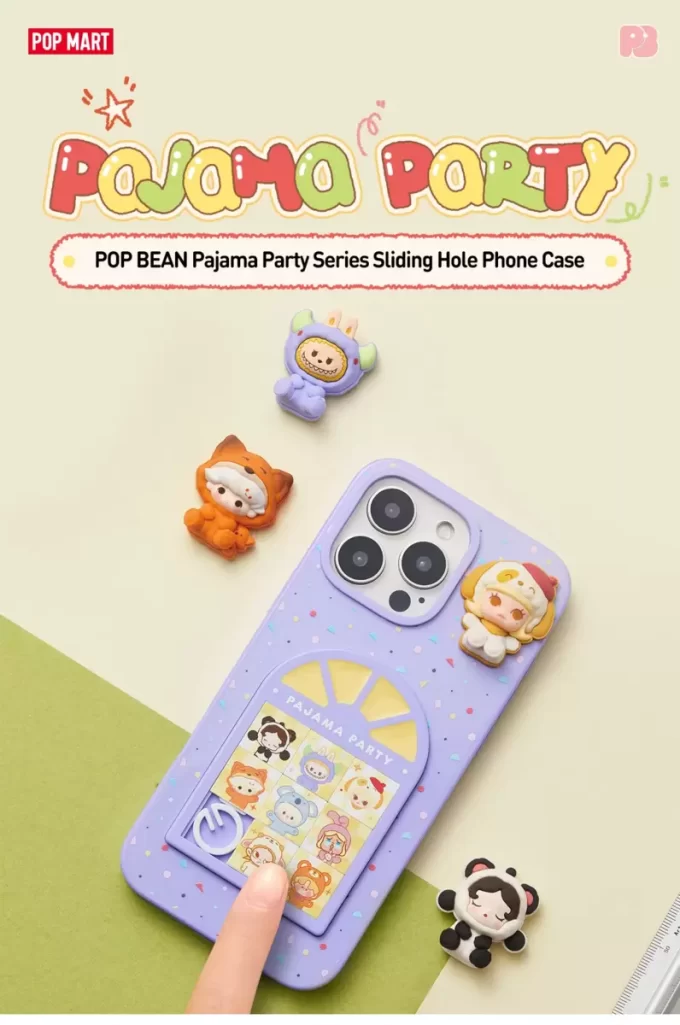 Carcasă de telefon cu orificii glisante POP BEAN Pajama Party