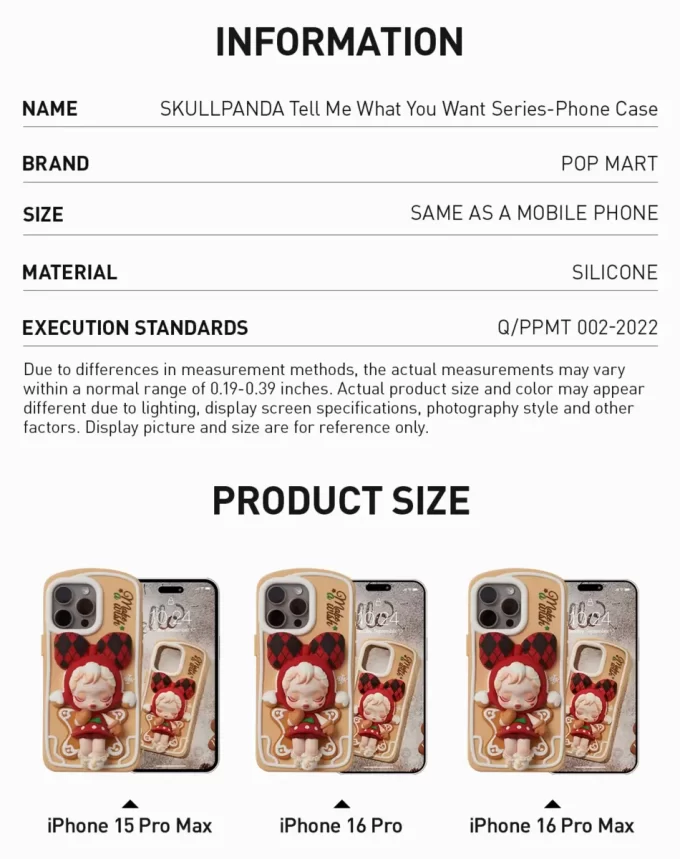 Carcasă de telefon Skullpanda Seria Spune-mi ce vrei Carcasă de telefon Skullpanda Seria Spune-mi ce vrei