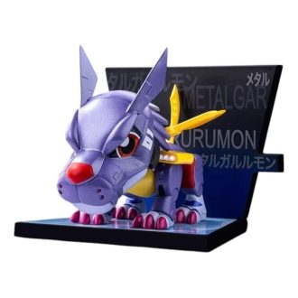Carcasă sigilată cu magnet de frigider Digimon „Metal Garurumon”