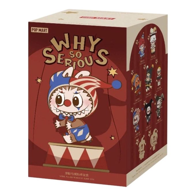 Carcasă sigilată cu pandantiv din vinil de pluș din seria Why So Serious (1 cutie oarbă)