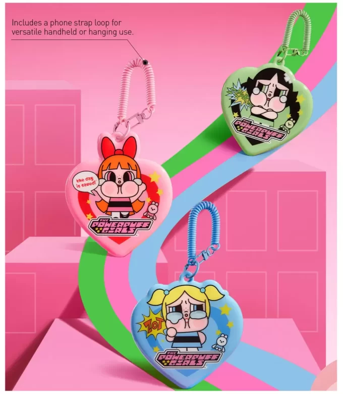 CRYBABY× Seria Fetițele Powerpuff – Cutie pliabilă cu suport pentru carduri