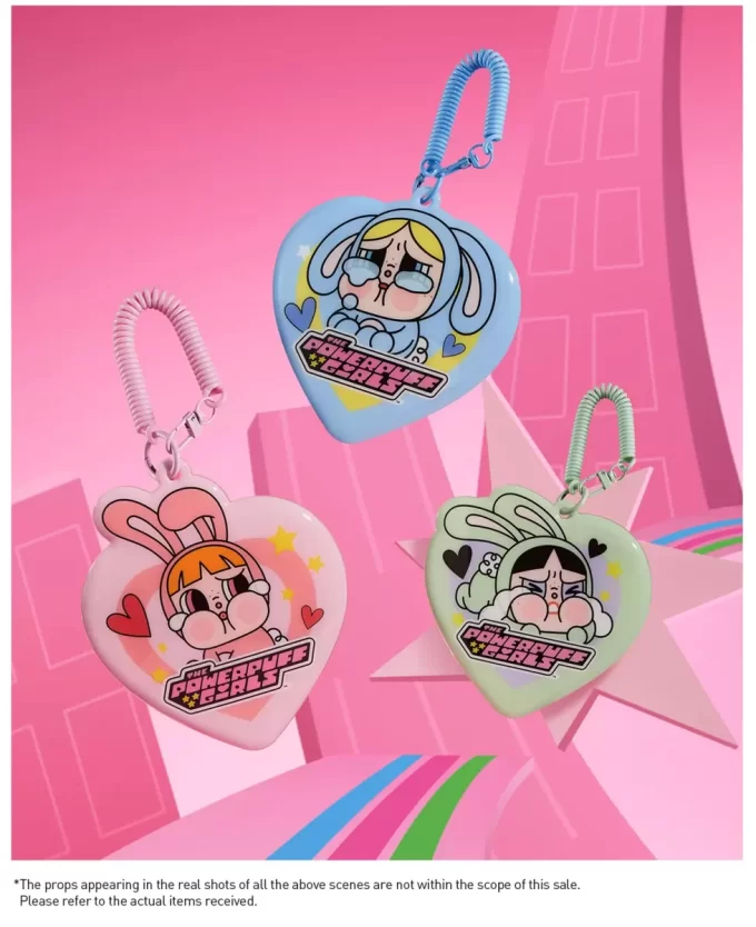 CRYBABY× Seria Fetițele Powerpuff – Cutie pliabilă cu suport pentru carduri