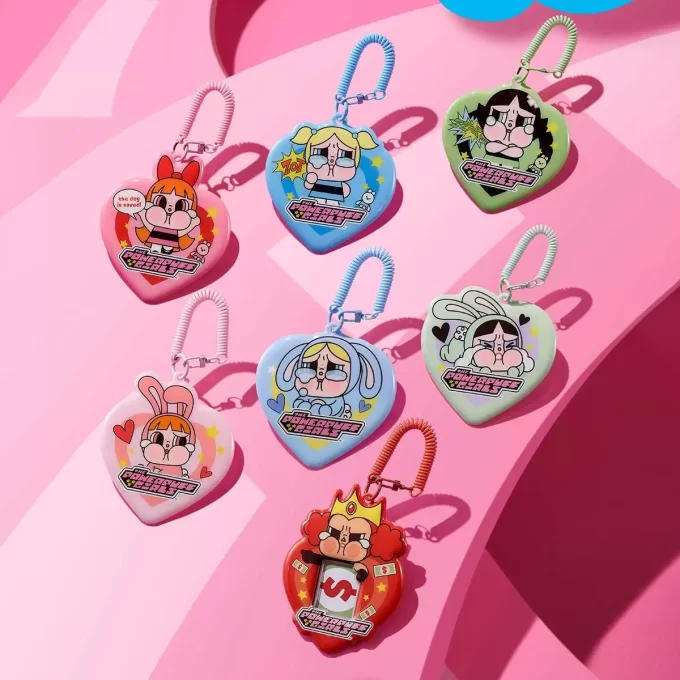 CRYBABY× Seria Fetițele Powerpuff – Cutie pliabilă cu suport pentru carduri