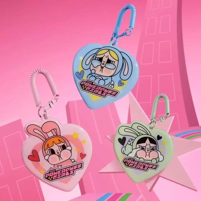 CRYBABY× Seria Fetițele Powerpuff – Cutie pliabilă cu suport pentru carduri