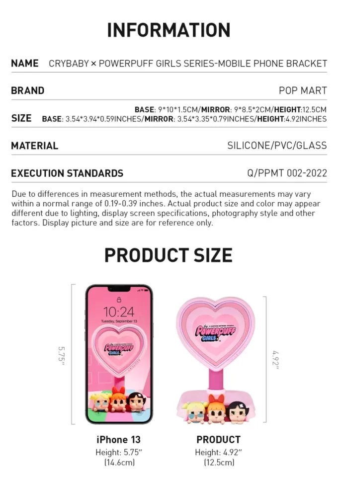 CRYBABY × Seria Fetițele Powerpuff – Suport pentru telefon mobil