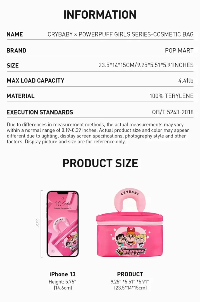 CRYBABY × Seria Fetițele Powerpuff – Trusă cosmetică