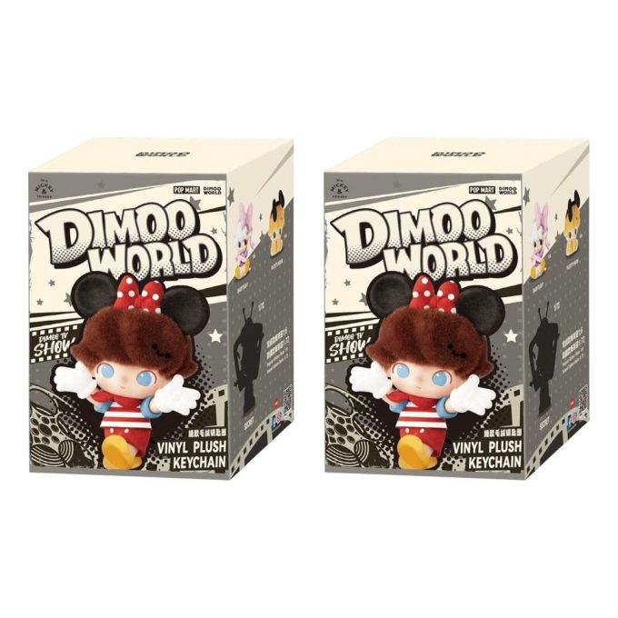 Cutie sigilată cu pandantiv de pluș din vinil Disney Dimoo World (2 cutii oarbe)