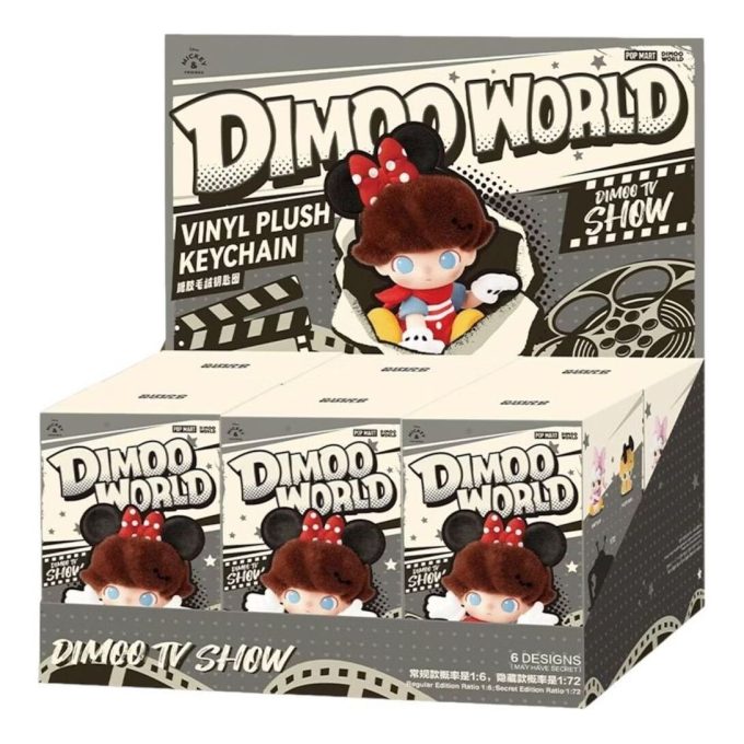 Cutie sigilată cu pandantiv de pluș din vinil Disney Dimoo World (6 cutii oarbe)