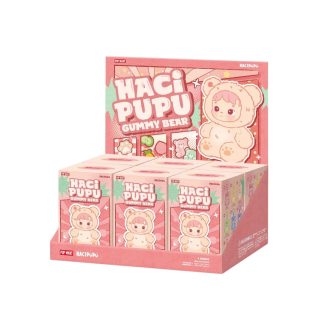 Cutie sigilată cu pandantiv din vinil cu ursuleț de pluș Hacipupu (6 cutii oarbe)