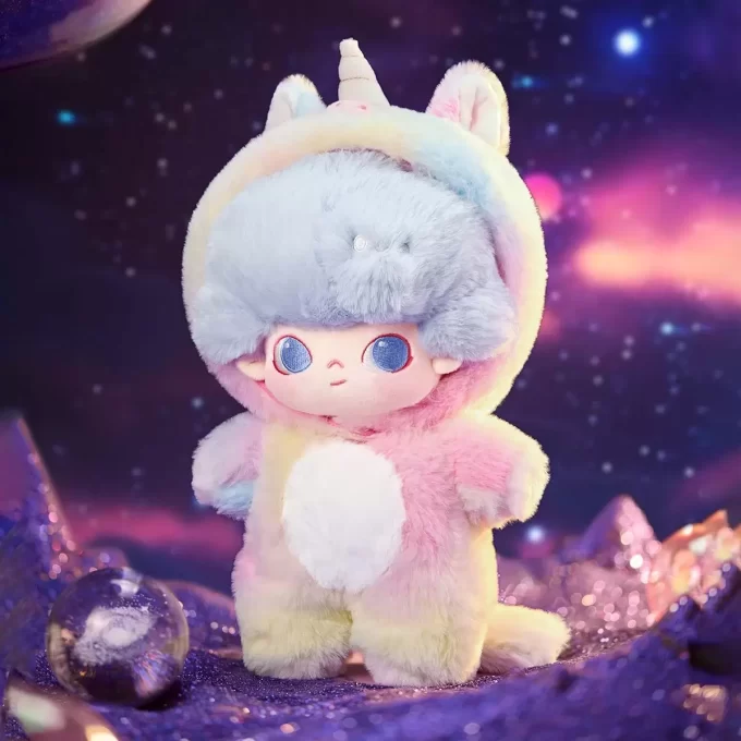 DIMOO: Seria Nimeni nu va dormi în seara asta – Păpușă din bumbac de 20 cm (Unicorn)