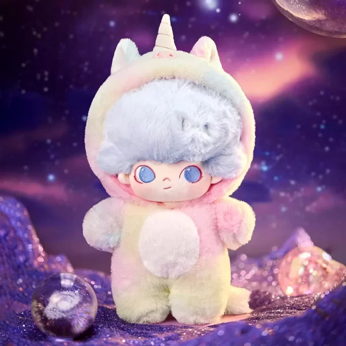 DIMOO: Seria Nimeni nu va dormi în seara asta – Păpușă din bumbac de 20 cm (Unicorn)