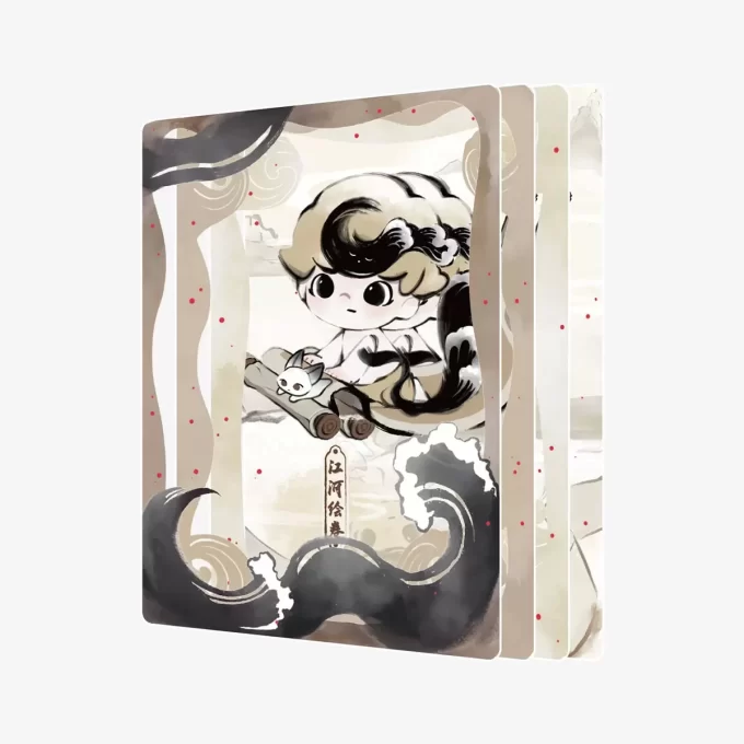 DIMOO Stories In The Cup Series Figurine Art Collection Cards