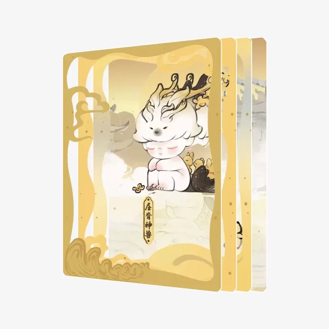 DIMOO Stories In The Cup Series Figurine Art Collection Cards