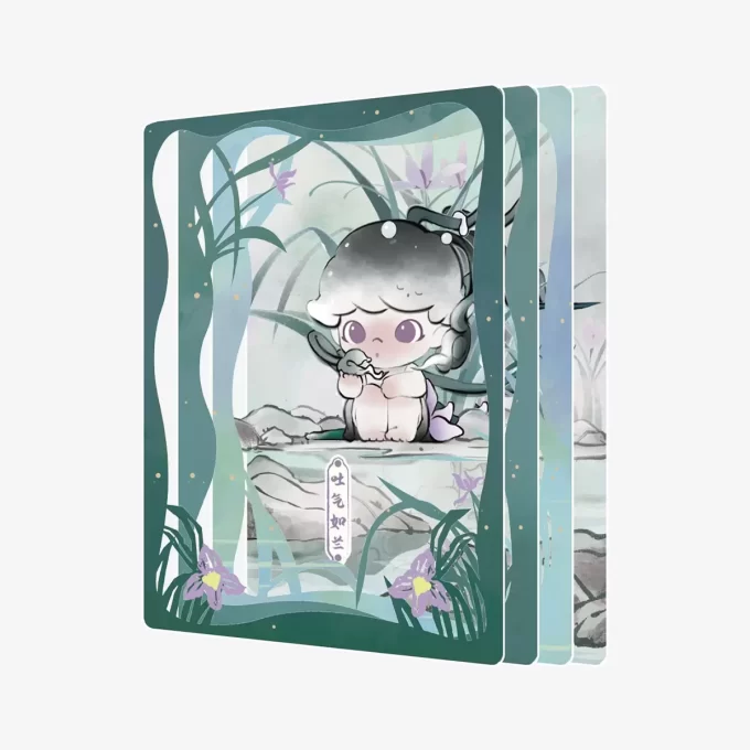 DIMOO Stories In The Cup Series Figurine Art Collection Cards