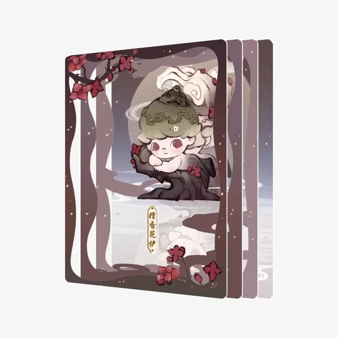DIMOO Stories In The Cup Series Figurine Art Collection Cards