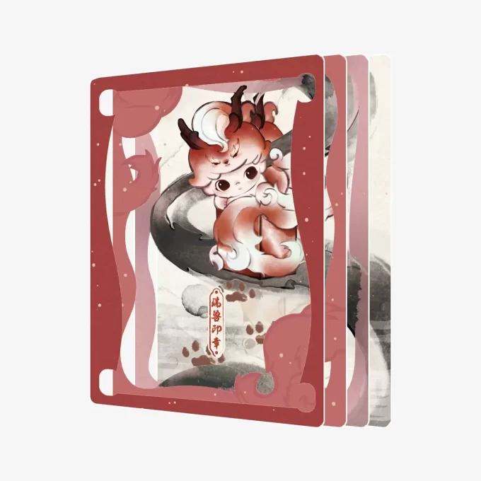 DIMOO Stories In The Cup Series Figurine Art Collection Cards