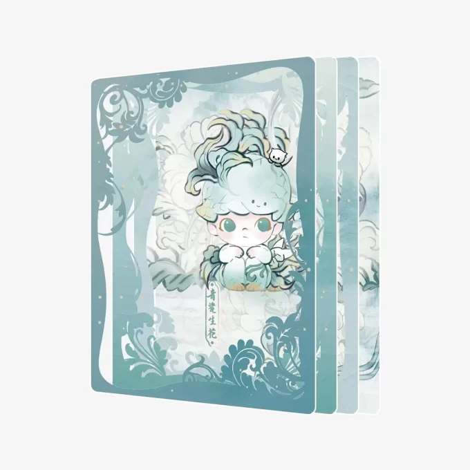 DIMOO Stories In The Cup Series Figurine Art Collection Cards