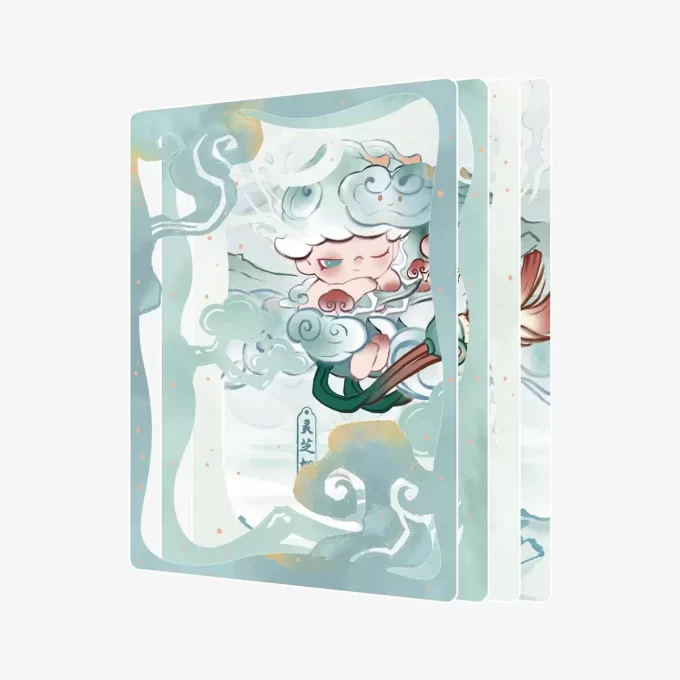DIMOO Stories In The Cup Series Figurine Art Collection Cards