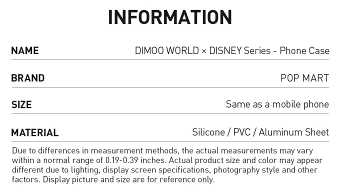 DIMOO WORLD × Seria DISNEY – Carcasă de telefon