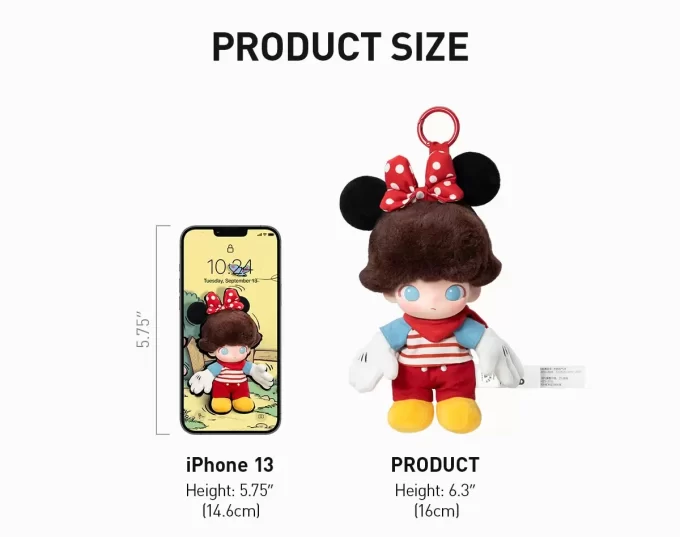 DIMOO WORLD × Seria DISNEY – Cutie de pluș din vinil pentru breloc DIMOO WORLD × Seria DISNEY – Cutie de pluș din vinil pentru breloc