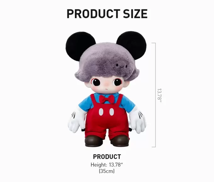 DIMOO WORLD × Seria DISNEY – Geantă de pluș din vinil Mickey