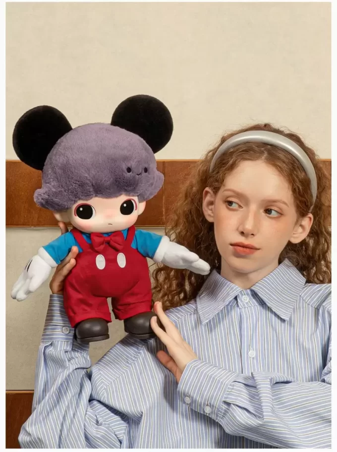 DIMOO WORLD × Seria DISNEY – Geantă de pluș din vinil Mickey