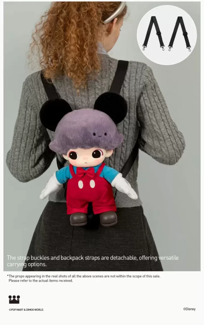 DIMOO WORLD × Seria DISNEY – Geantă de pluș din vinil Mickey