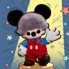 DIMOO WORLD × Seria DISNEY – Geantă de pluș din vinil Mickey