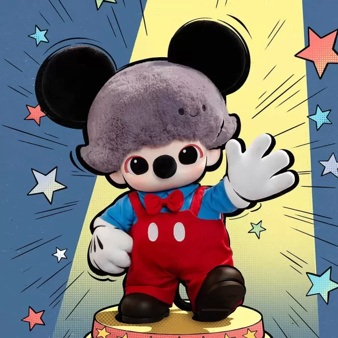 DIMOO WORLD × Seria DISNEY – Geantă de pluș din vinil Mickey