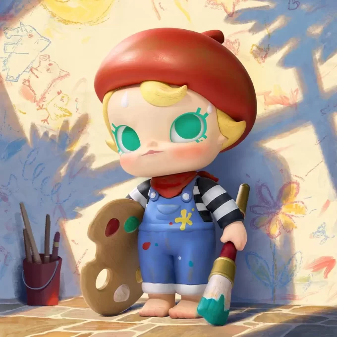 Figurină Baby Molly, pictorița viitorului