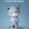 Figurină ceramică Hirono cu pene