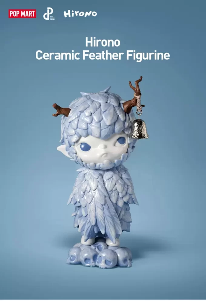Figurină ceramică Hirono cu pene