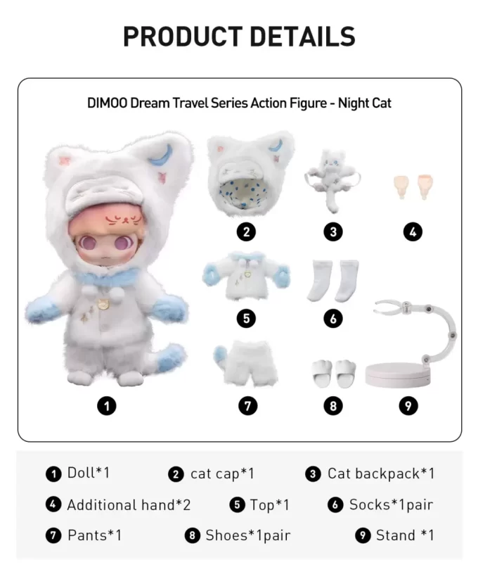 Figurină de acțiune DIMOO Dream Travel Series