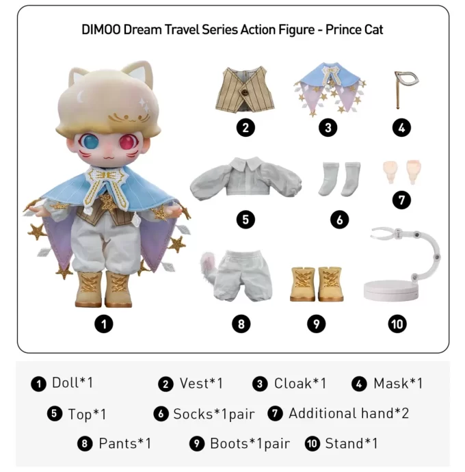 Figurină de acțiune DIMOO Dream Travel Series
