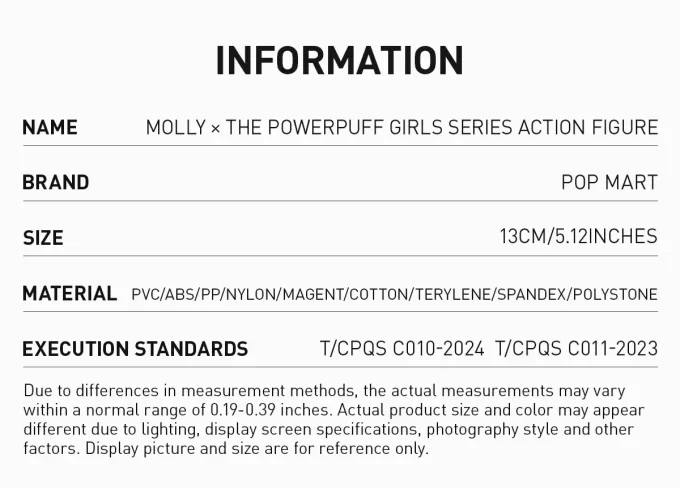 Figurină de acțiune MOLLY × Fetițele Powerpuff
