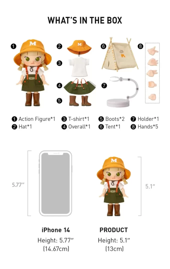 Figurină de acțiune MOLLY Go Camping
