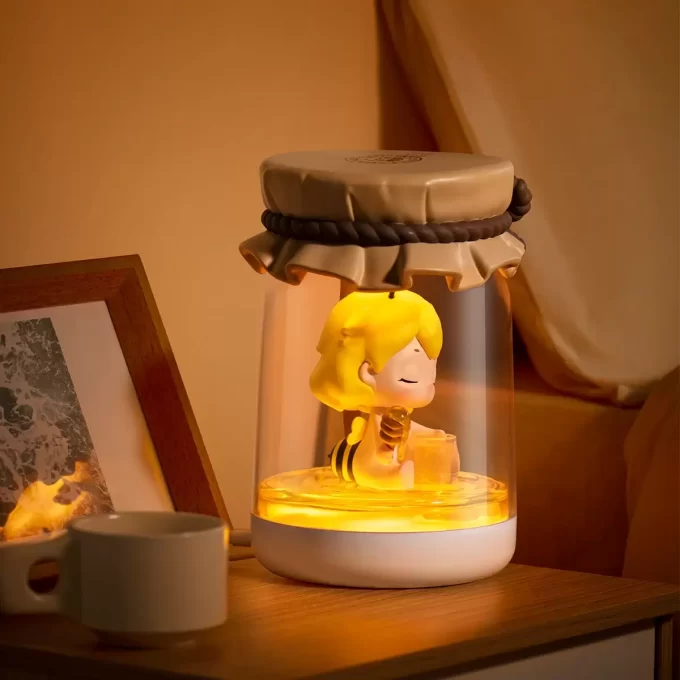 Figurină luminoasă HONEY BEEDY în formă de borcan