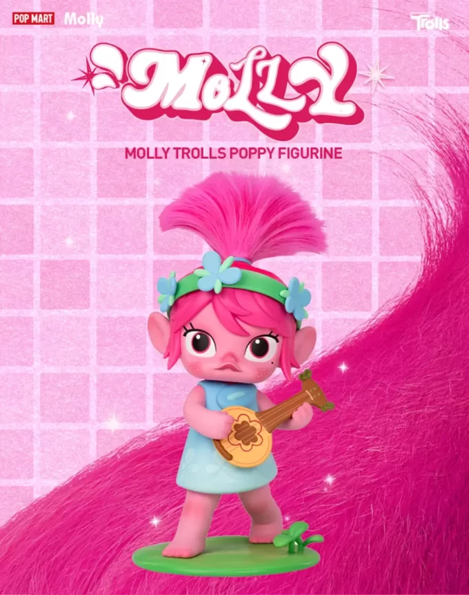 Figurină Molly Trolls cu mac