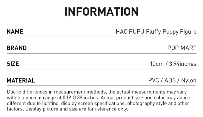 Figurină pufoasă de cățeluș HACIPUPU