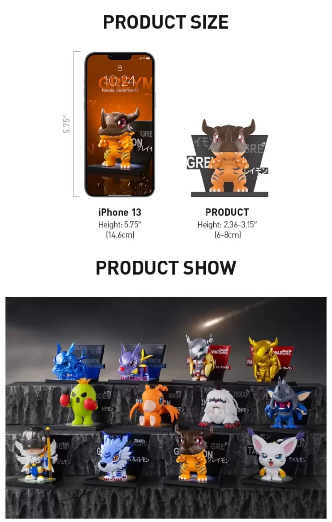 Figurine din seria Digimon Adventure cu magneți de frigider