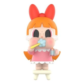 Figurine din vinil CryBaby Pop Mart x Powerpuff Girls „Brushing Teeth Blossom”