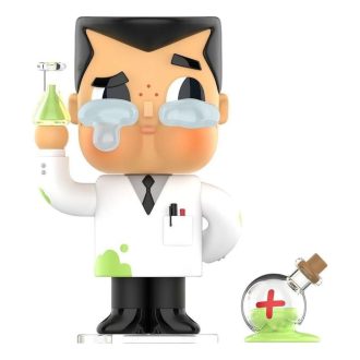 Figurine din vinil CryBaby Pop Mart x Powerpuff Girls „Profesorul Utoniun”