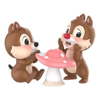 Figurine Disney Chip și Dale din seria Fun Loving Brother „Masă cu ciuperci”