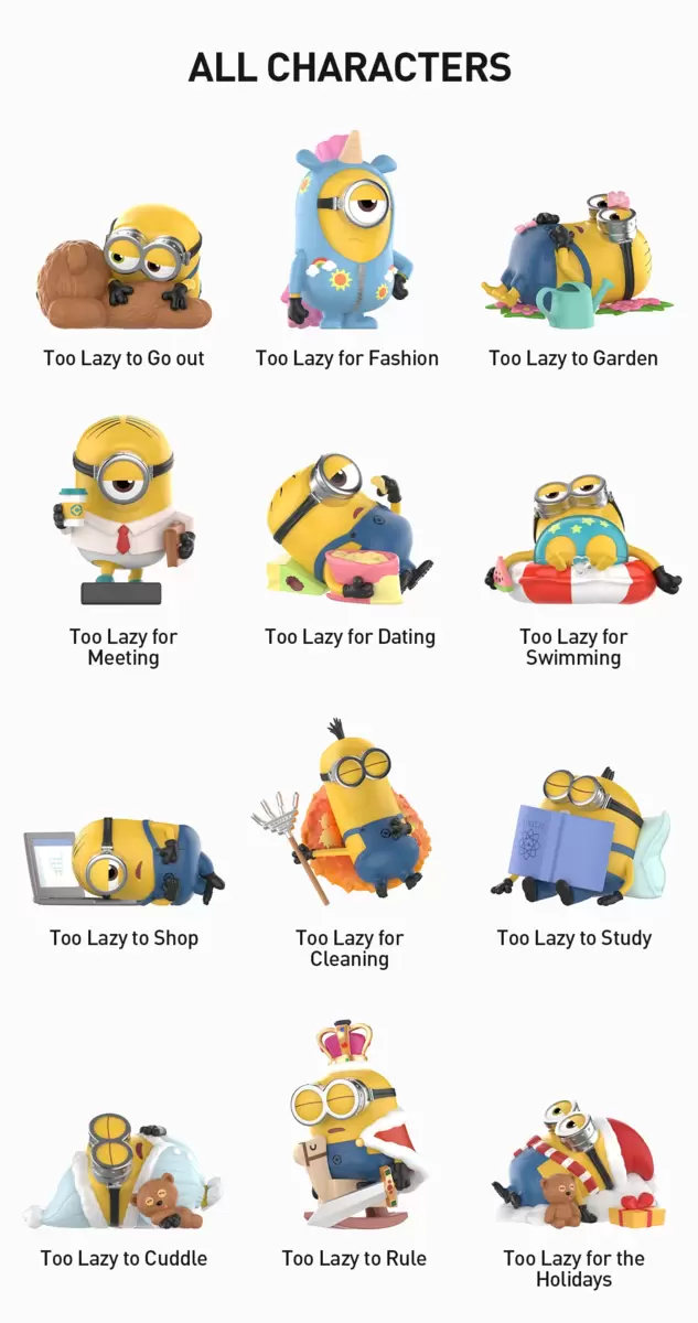 Figurine Minions Lazy Every Day din seria Figurine Minions Lazy Every Day din seria