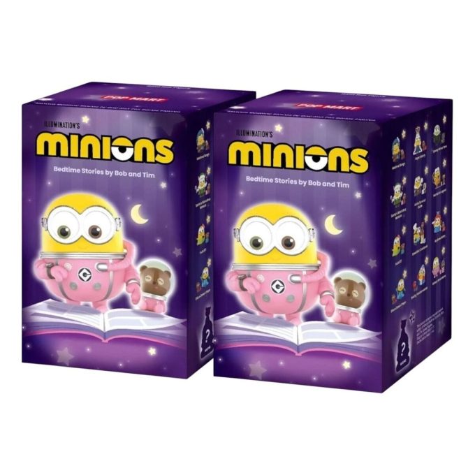 Figurine Minions Povești de culcare de Bob și Tim, cutie sigilată (2 cutii oarbe)