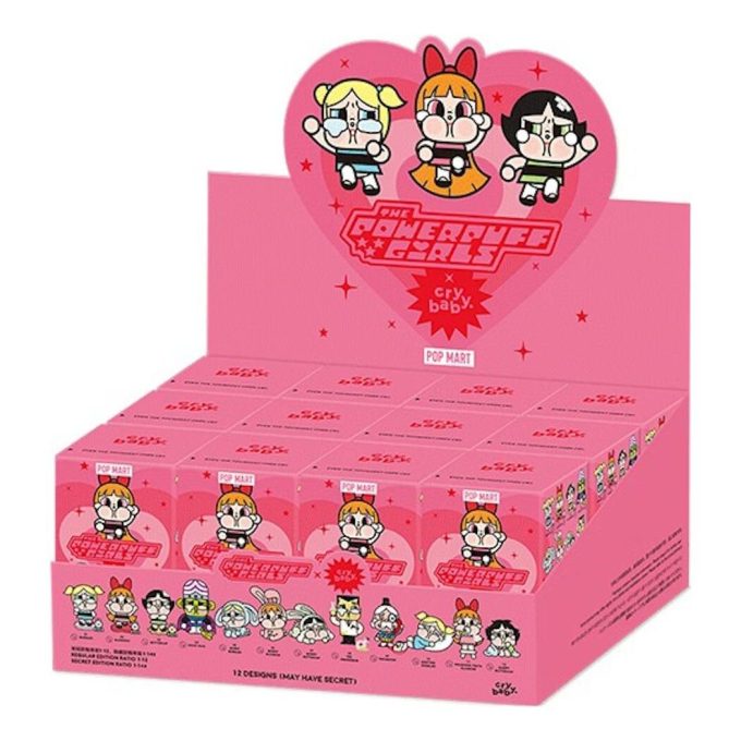 Figurine vinil Pop Mart x Powerpuff Girls CryBaby, cutie sigilată (12 cutii blind)